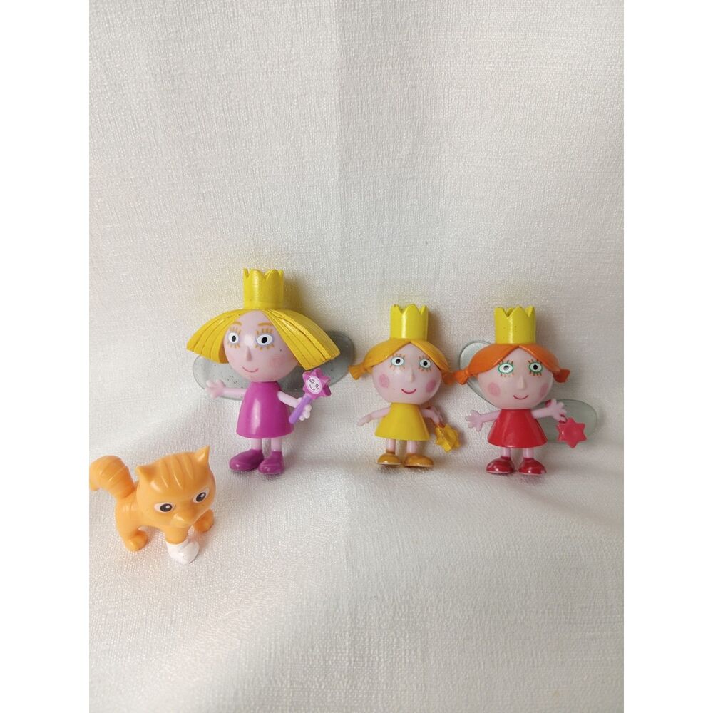 Ben & Holly's Little Kingdom Fairy Princess Figures Lot of 4 Cat Mini Toys